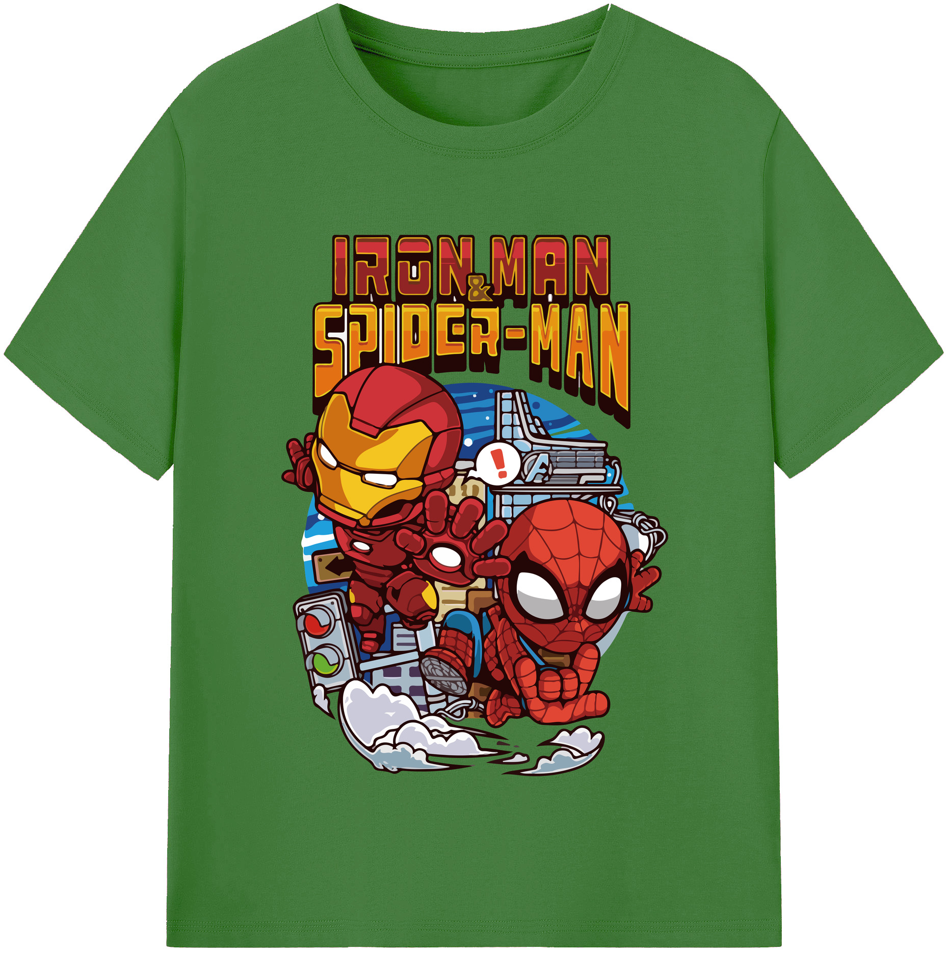 （画像用） アベンジャーズ The Avengers レディースカジュアルプリントTシャツ（綿100％）